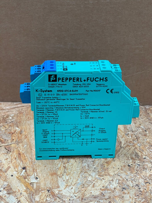 Pepperl & Fuchs – KFD2‑STC4‑Ex1.H (192017) – 1‑Channel SMART Transmitter Power