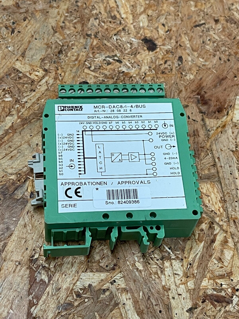 Phoenix Contact – 2808226 – MCR‑DAC 8‑I‑4‑BUS, 8‑bit Digital/Analog Converter