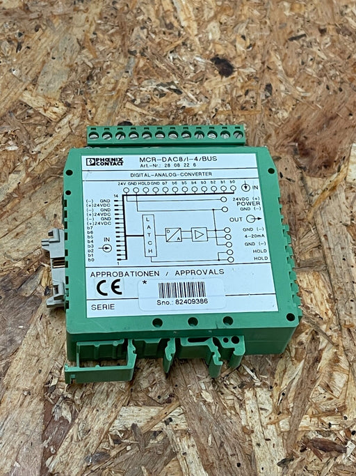 Phoenix Contact – 2808226 – MCR‑DAC 8‑I‑4‑BUS, 8‑bit Digital/Analog Converter