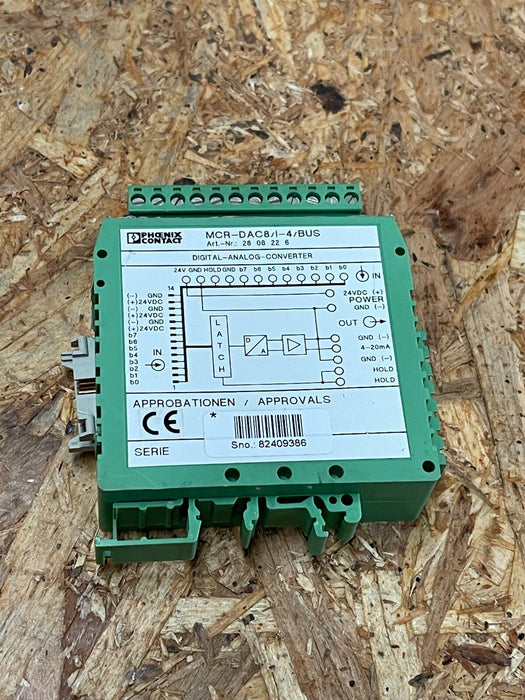 Phoenix Contact – 2808226 – MCR‑DAC 8‑I‑4‑BUS, 8‑bit Digital/Analog Converter