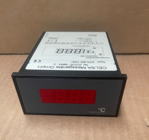 CELSA – DT3.302.110C – Digital Temperature Indicator for PT100 Sensor (230 V AC)