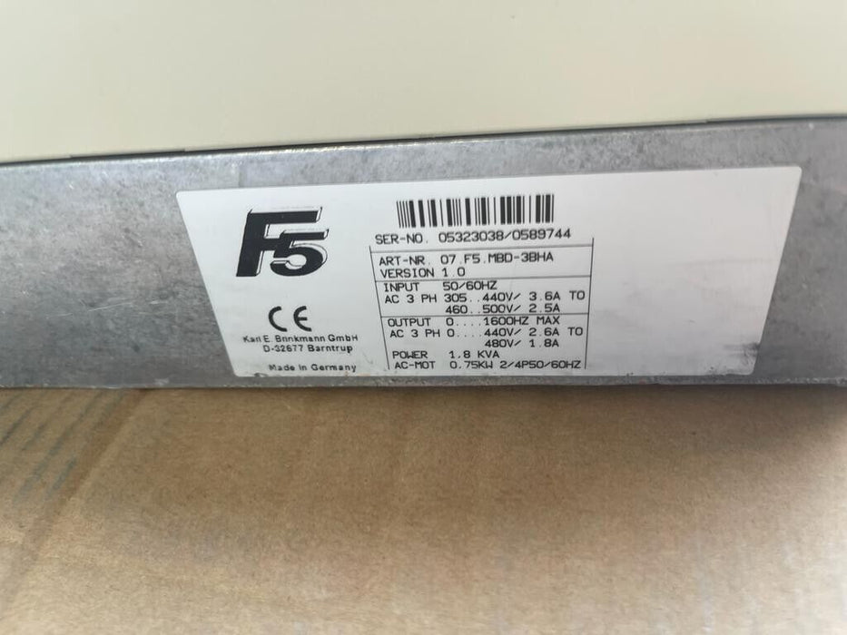 07.F5.MBD-3BHA, Drive speed controller - KEB
