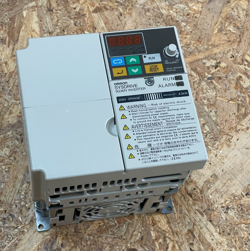 Omron – 3G3MV‑A2040 – SysDrive 3G3MV Compact Inverter, 4.0 kW, 200–230 V, 24 A
