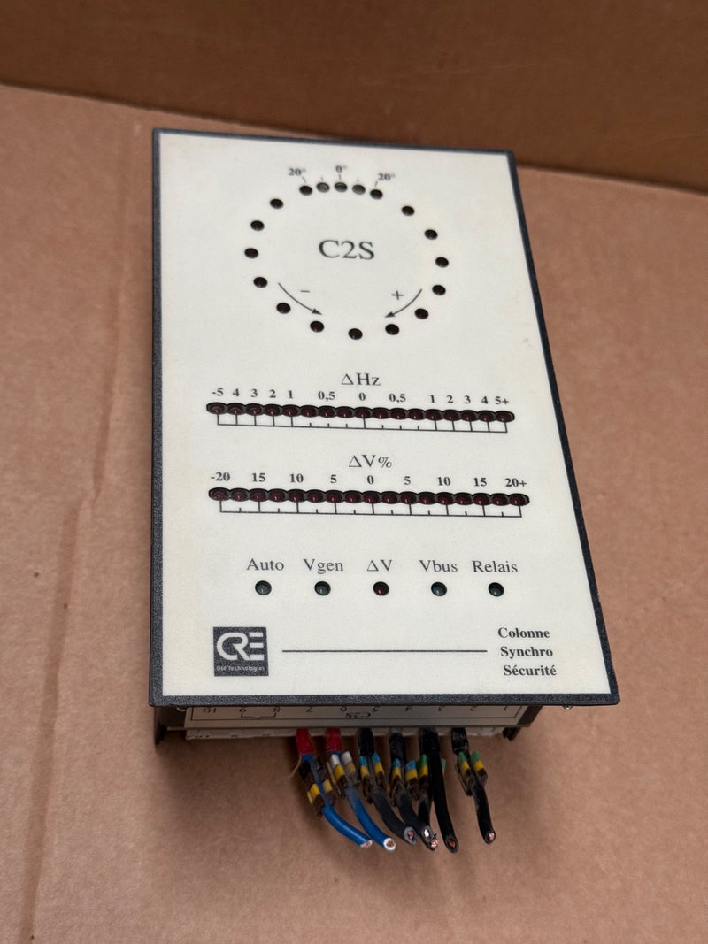 CRE Technology – A25Z0‑D - C2S – 100 VAC Auto‑Synchronizer & Safety Column