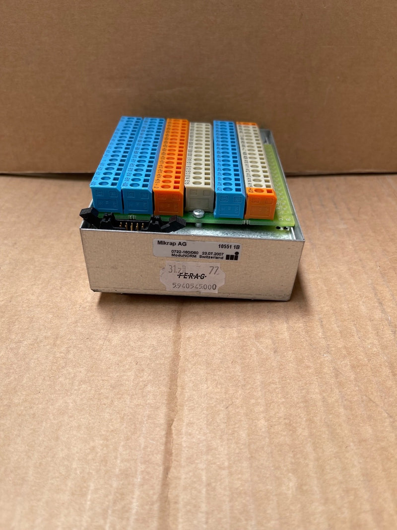 Mikrap 0722-160/060 Local I/O Digital Module – 2x Terminal Blocks, ModuNORM