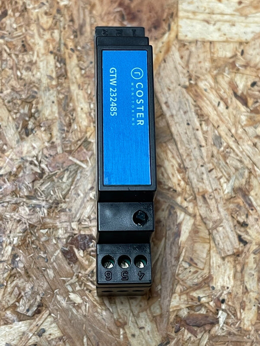 Coster - GTW 232485 - RS-232 to RS-485 Bidirectional Converter, DIN Rail Mount