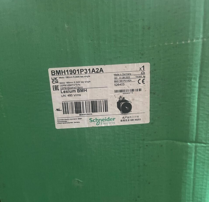 Schneider Electric  Lexium BMH - BMH1901P31A2A - Servo Motor 190mm 5.2kW