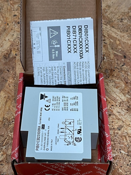 Carlo Gavazzi - PIB01CB23500MA - Current Level Monitoring Relay, 10–500 mA