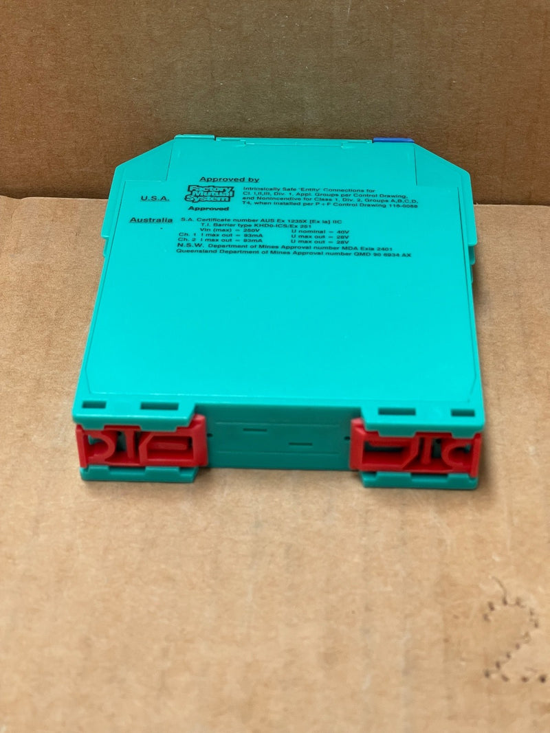 Pepperl+Fuchs – KHD0‑ICS/Ex251 (71312) – 2‑Channel Isolated Repeater