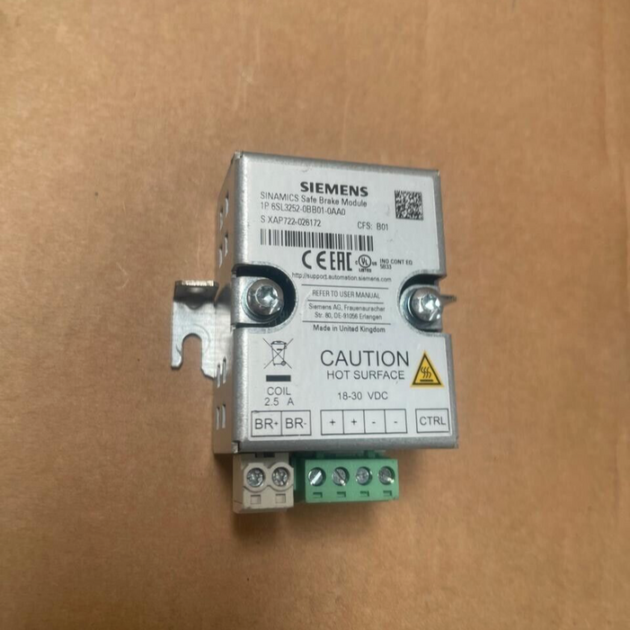 2PCs Siemens - 6SL3252-0BB01-0AA0 - SINAMICS Safe Brake Relay