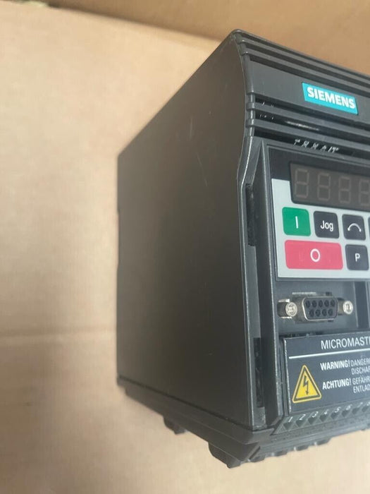 SIEMENS MICROMASTER 6SE9212-1CA40 230V - 0.50HP/370W AC Speed Drive