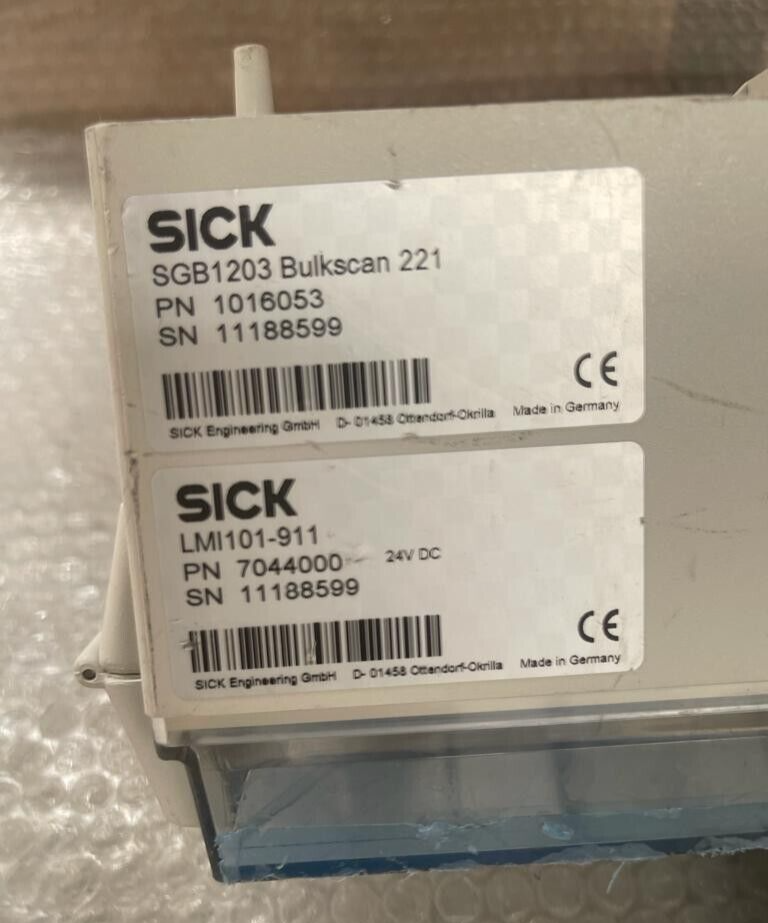 SICK, SGB1203 Bulkscan 221 (1016053) with LMI101-911 (7044000) 24V DC