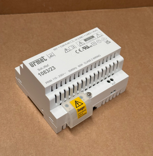 Urmet – 1083/23 – 2Voice Riser Power Supply, 60 W, DIN‑Rail (6‑Module)