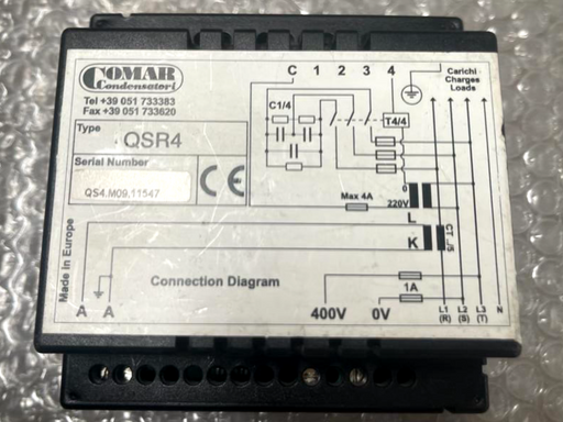 Comar condensatori QSR4 regulator