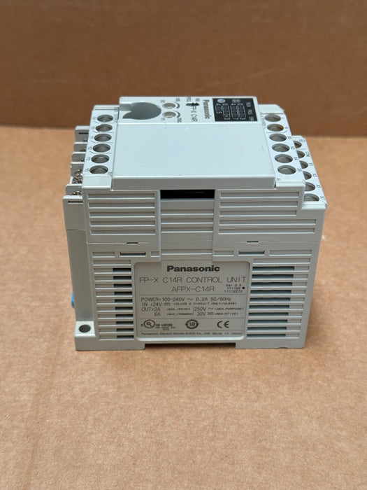 Panasonic – AFPX‑C14R – FP‑X Series Compact PLC, 8 DI / 6 Relay DO, 100–240 VAC