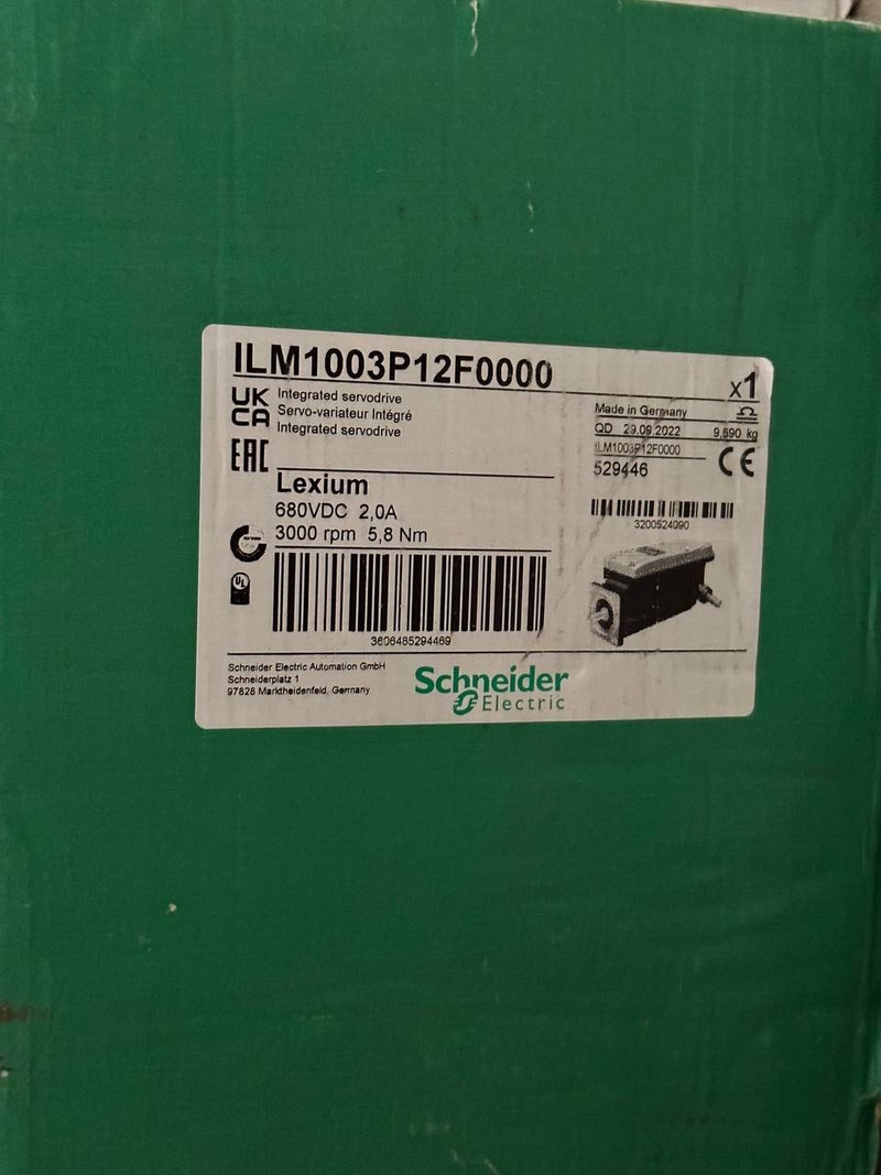 Schneider Electric Lexium ILM1003P12F0000 Integrated Servodrive Motor