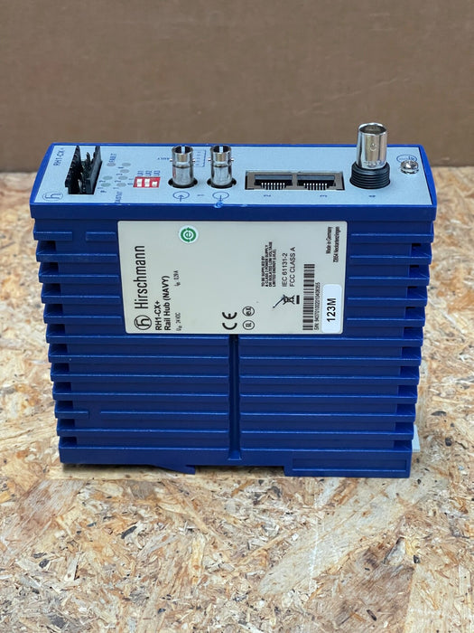 Hirschmann (Belden) – RH1‑CX+ – Industrial Ethernet Rail Hub (10 Mbit/s, 24 VDC)