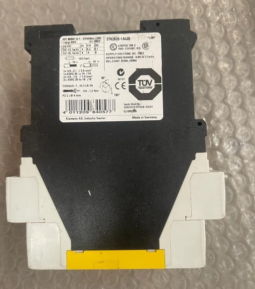 SIEMENS, 3TK2820-1AL20, SIRIUS Safety Relay with relay enabling circuits 230VAC