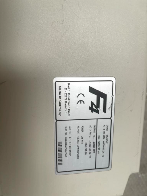 KEB F4 17.F4.F1H-3440 18.5kW 29KVA Frequency drive