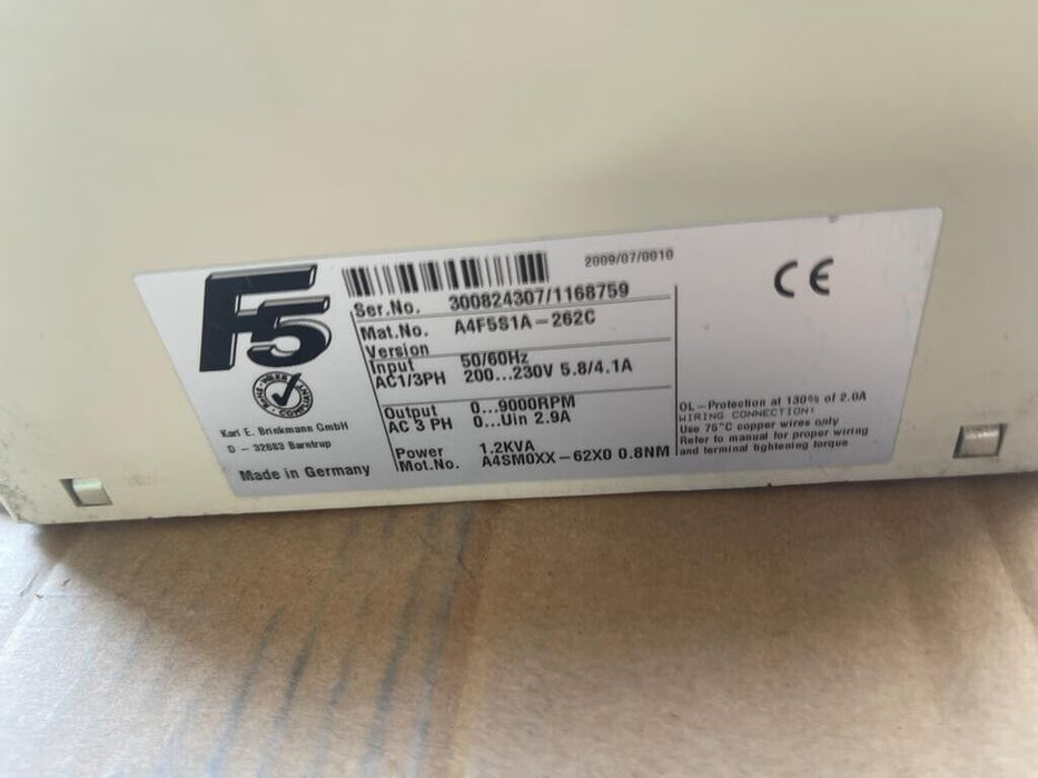 KEB, A4F5S1A-262C, F5 SERIES DRIVE