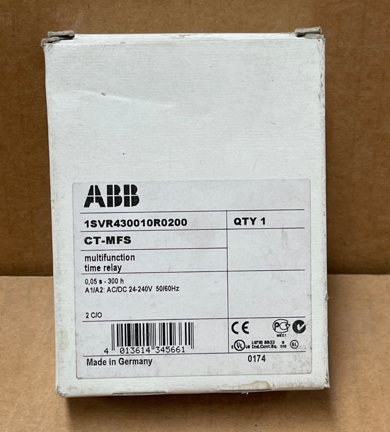 ABB – CT-MFS (1SVR430010R0200) – Multifunction Timer, 2 SPDT, 24–240V AC/DC