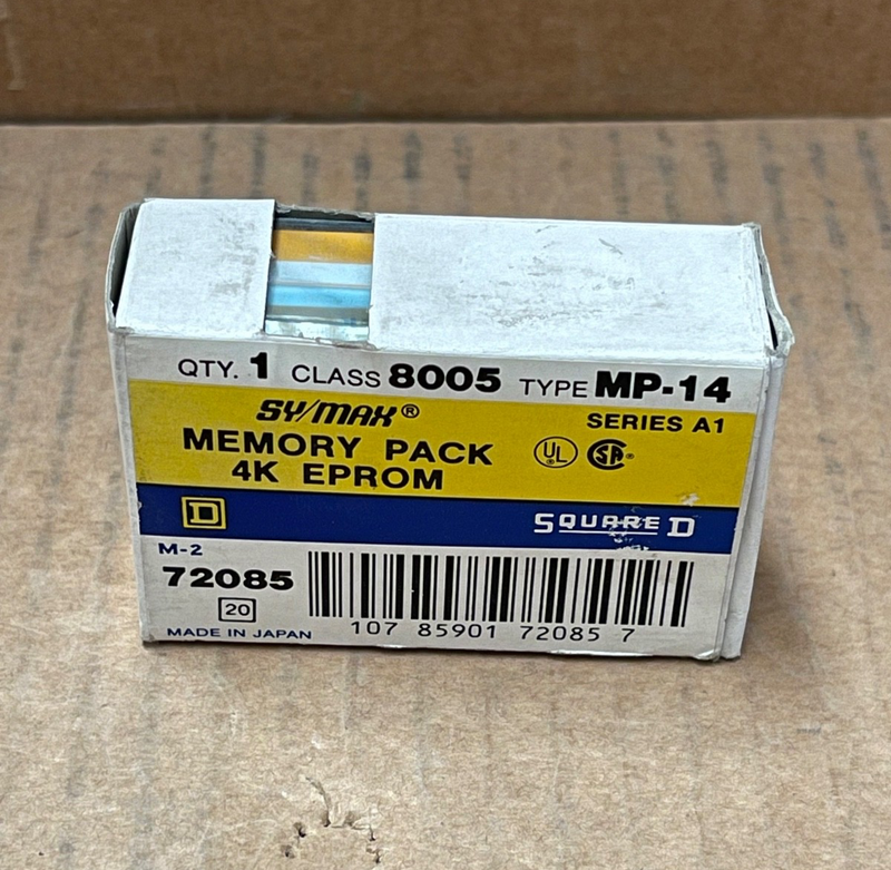 Square D – 8005‑MP‑14 – SY/MAX PLC Memory Pack 4K EPROM