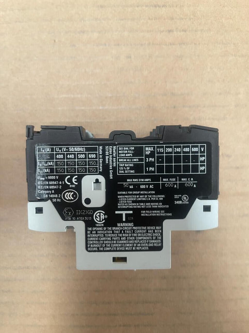 5PCs EATON - PKZM0-0.4 - XTPRP40BC1 - Motor Circuit Breaker Control 0.4A