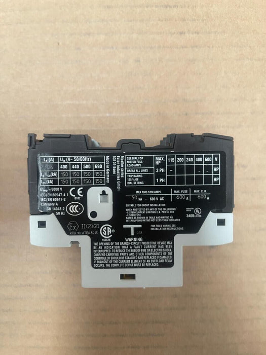 5PCs EATON - PKZM0-0.4 - XTPRP40BC1 - Motor Circuit Breaker Control 0.4A