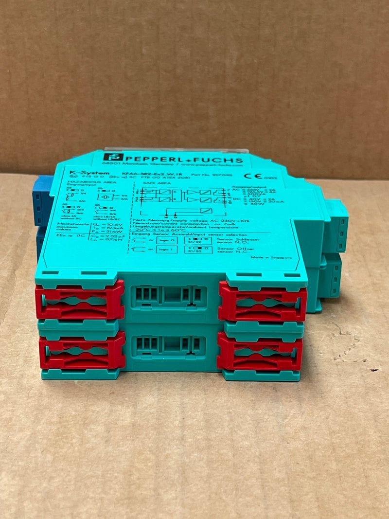 Pepperl+Fuchs – KFA6‑SR2‑Ex2.W.IR (107093) – 2‑Channel Isolated Switch Amplifier
