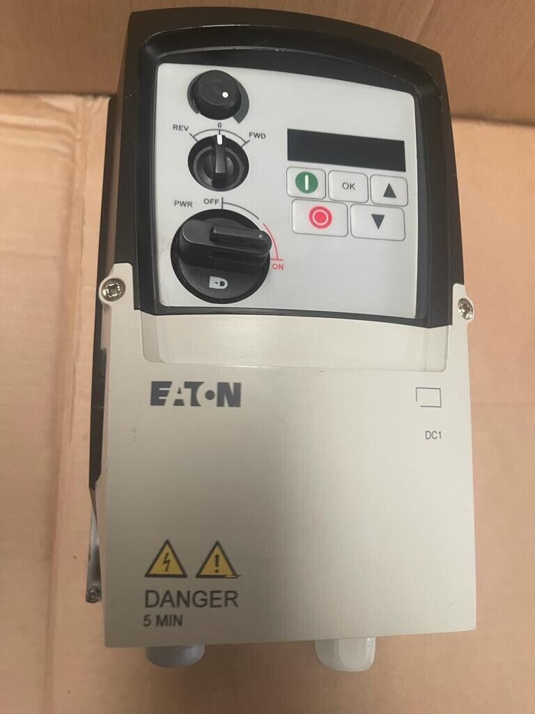 EATON VFD DC1-124D3FN-A6SN 200-240V 1P / 0.75kW AC Speed Drive