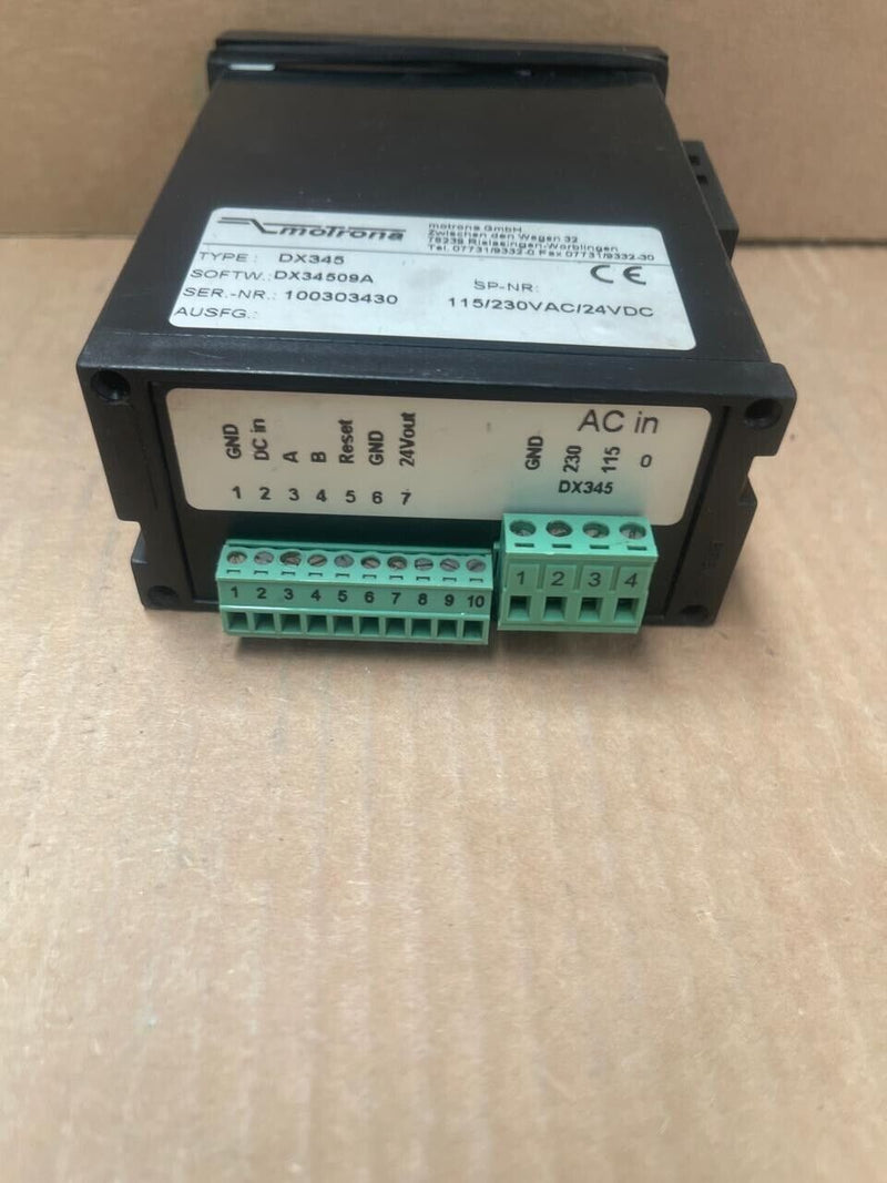 Motrona - DX345 - Universal Counter/Timer, 6-Digit Display, 85-265V AC/DC