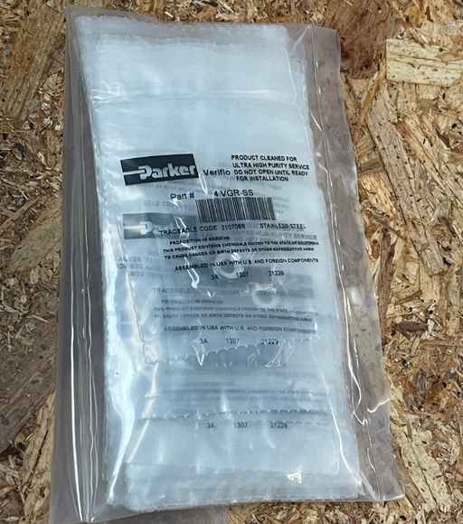 Parker - 4 VGR-SS - 1/4” Stainless Steel Retained Flat Gasket for VacuSeal™