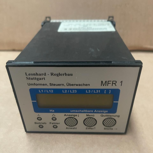 Leonhard Reglerbau MFR11 - MFR1140M - U,V Spannungs-/Frequenz schutzsystem