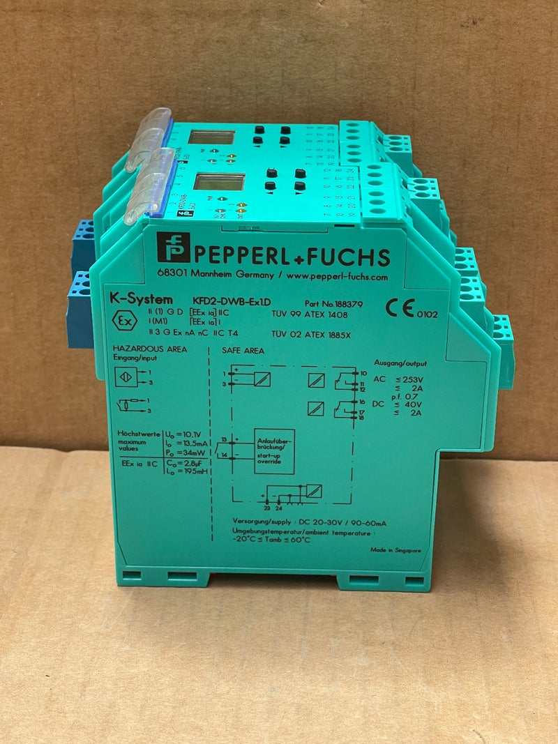 Pepperl+Fuchs – KFD2‑DWB‑Ex1.D (188379) – 1‑Channel Rotation Speed