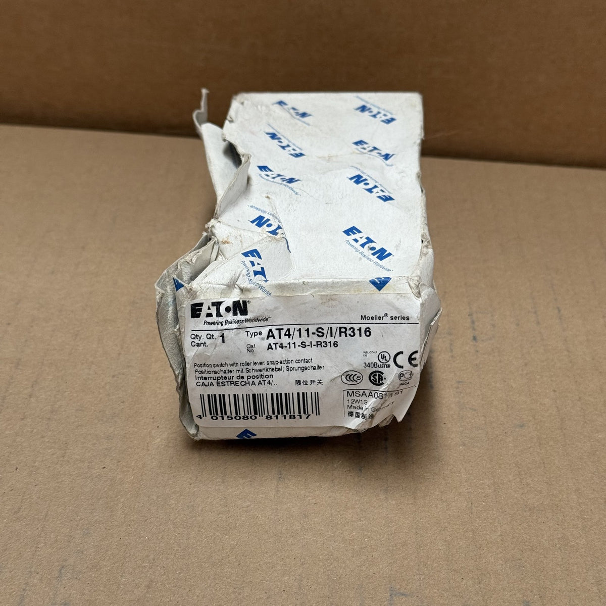 Eaton – AT4-11-S-I-R316 / ATA4/11-S/I/R316 – POSITION SWITCH — VOLTWERK ...