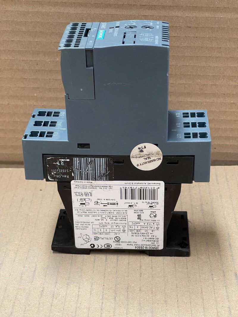 SIEMENS – 3RW3018‑2BB04 – 18 A SIRIUS Soft Starter