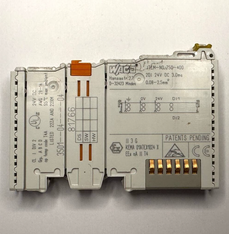 750-400 WAGO 2-channel digital input