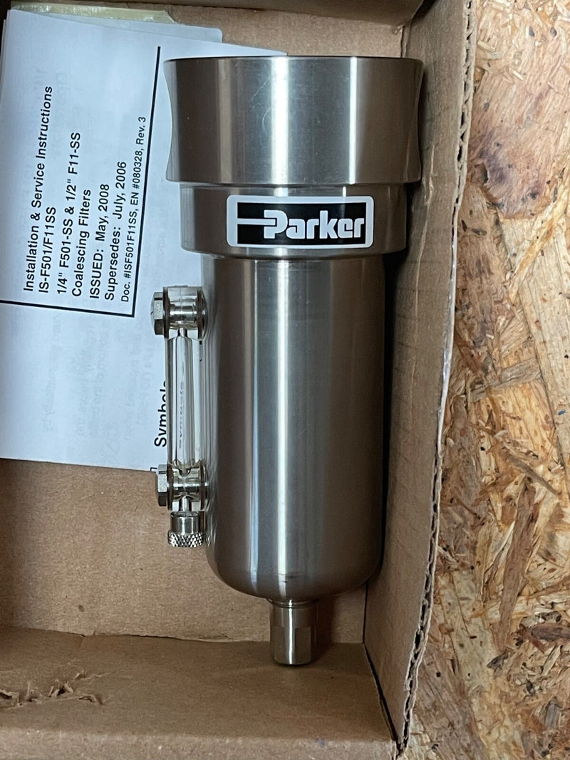 Parker Hannifin – PF11‑04WJSS – 1/2″ Stainless‑Steel Coalescing Filter