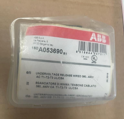 ABB 1SDA073690R1 Components Undervoltage Coil