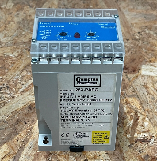 Crompton (TE Connectivity) – 253‑PAPG – Protector Trip Relay