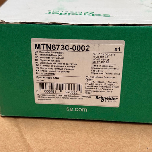 Schneider Electric – MTN6730‑0002 – SpaceLogic KNX Valve Drive Controller, 6-CH