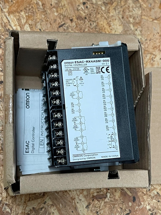 Omron - E5AC-RX4A5M-000 - Digital PID Temperature Controller, 1/4 DIN, 96×96 mm