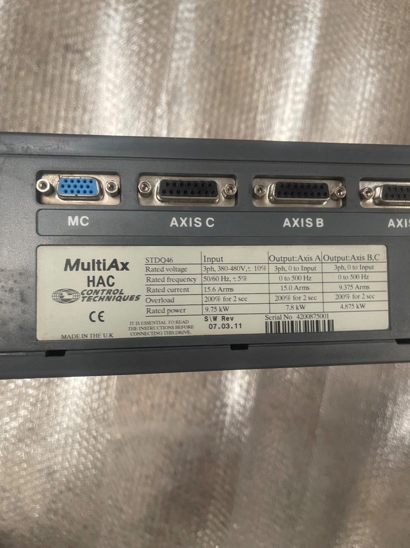 Control Techniques – HAC STDQ46 – MultiAx 3-Axis Servo Drive