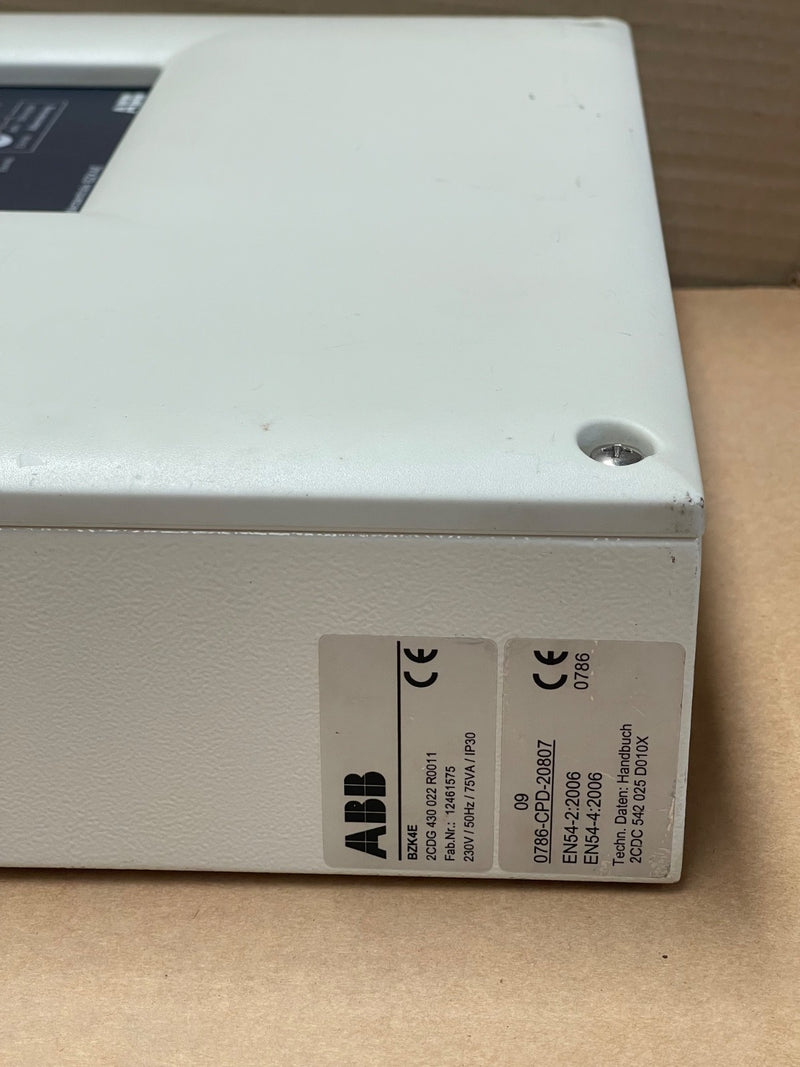 ABB – 2CDG430022R0011 – BZK4E Fire Alarm Control Panel / Brandmelderzentrale
