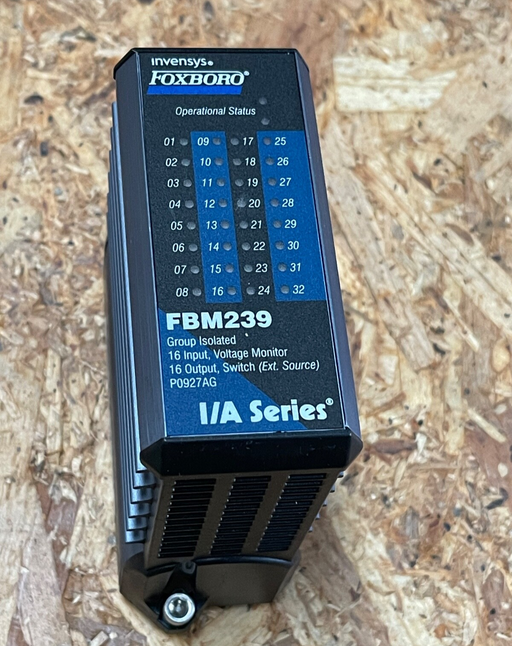 Foxboro - FBM239 P0927AG - Discrete I/O Module, 16DI/16DO, 24 V DC, I/A Series