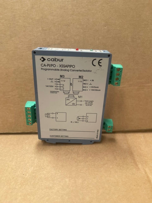 Cabur - CA-PI/PO-XSSAPIPO - Programmable Analog Converter/Isolator