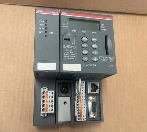 ABB - 1SAP130100R0100 with CM575-DN B1 and TB511-ETH B1 - PM571 C0 PLC