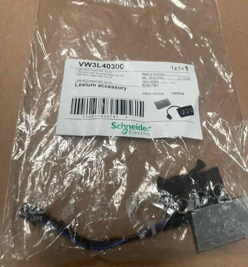 Schneider Electric Lexium Accessory - VW3L40300 - LXM ACC-Insert set, 3x I/O