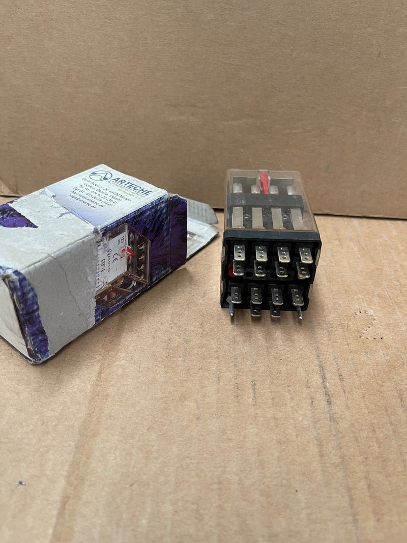 Arteche – RF‑4 – Instantaneous Auxiliary Relay 4 C/O (4PDT) Module