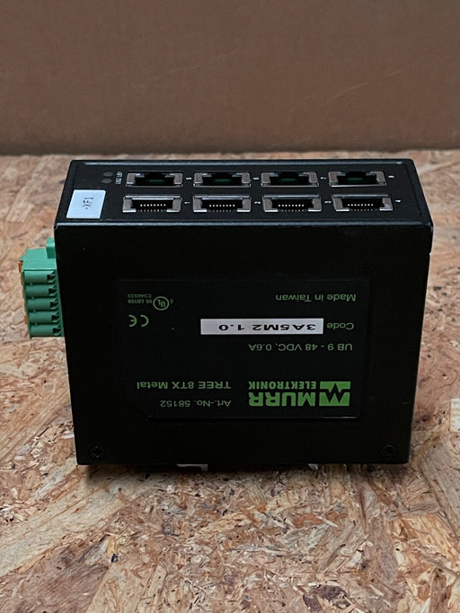 Murr Elektronik – TREE 8TX Metal (58152) – 8‑Port Unmanaged Industrial Ethernet